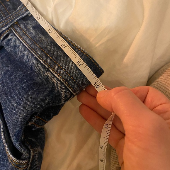 J galt dark wash high waisted skater mid thigh denim short - Picture 5 of 6